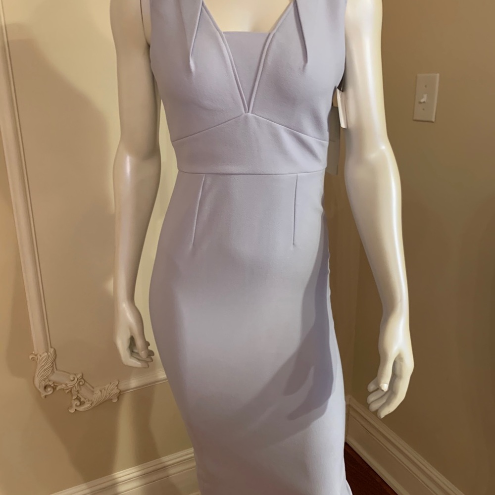 ROLAND MOURET COLOR ASH BLUE  DRESS SIZE US 12 / UK 16 / IT 50 /FR 44